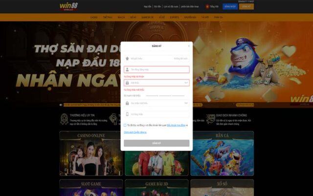 Các đăng ký win88 nhanh chóng